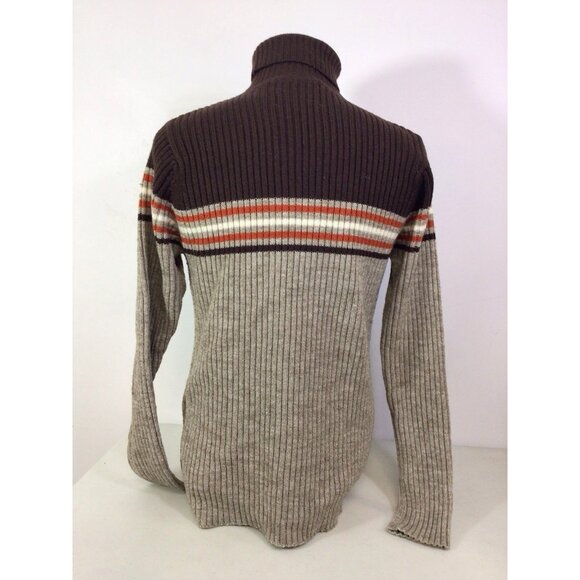 Vintage Bongo Jeans Striped Turtleneck Sweater Grunge Y2K Mens Medium - Picture 6 of 6